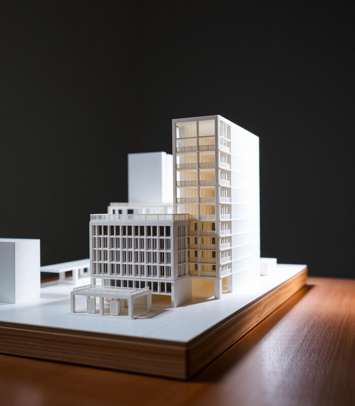 Architectural model at the studio